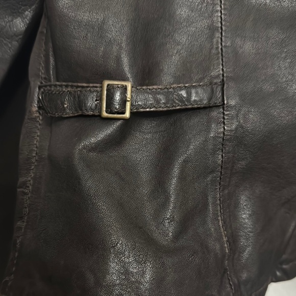 Dark Brown Leather Jacket - Picture 6 of 7